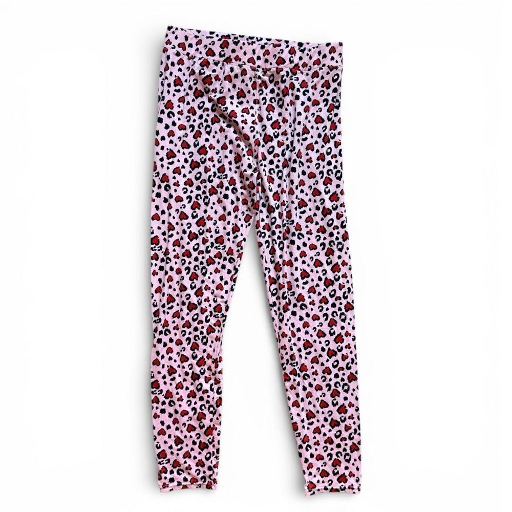 Womens Chances R Heart Allover Print Leggings - Sz XL